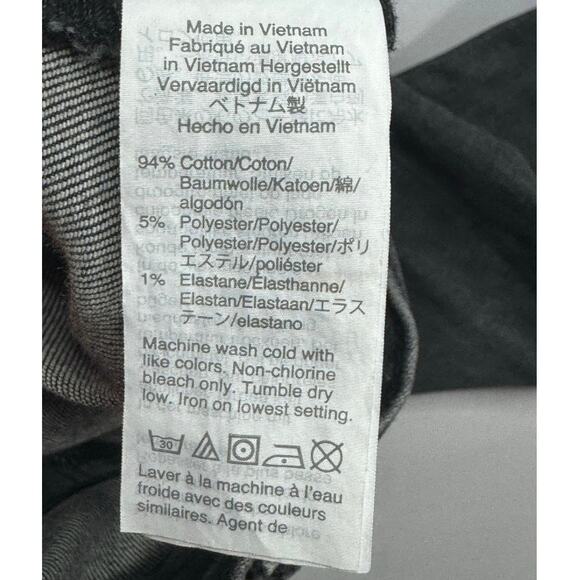 Madewell Women's The Perfect Vintage Black Stretch Denim Jeans - Size 27 (29x27) - Picture 6 of 7